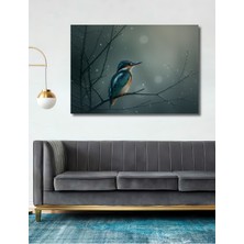 Sulu Boya Görünümlü Muhteşem Yalı Çapkını Dekoratif Ahşap Ev/işyeri/ofis Kare Tablo