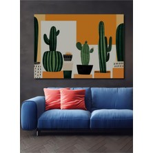 Kaktüsler Diyarı Modern Sanat Dekoratif Ahşap Dekoratif Ev/işyeri/ofis Kare Tablo