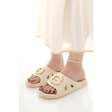 Moda Fırsat Kadın Terlik Kaydırmaz Su Geçirmez Şık Ev Dışarı Plaj Yazlık Günlük Terlik