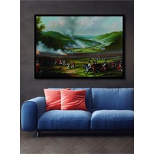 Çerçeve Görünümlü Amerikan Devrimi Yağlı Boya Görünümlü Dekoratif Ahşap Ev/işyeri/ofis Kare Tablo