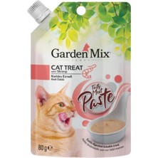 Garden Mix Tavuklu ve Karidesli Ezme Kedi Ödül Maması 80GR