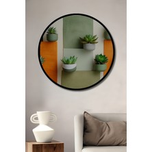 Çerçeve Görünümlü Sukulent Bahçesi Modern Sanat Dekoratif Ahşap Dekoratif Ofis Yuvarlak Tablo