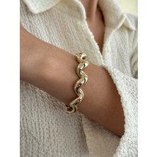 Golden Flow 14 Ayar Altın Kelepçe