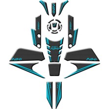 Cf Moto 450 Nk 2024 Uyumlu Full Tank Pad Set 003