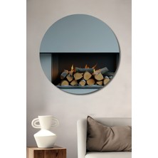 Şömine Ateşi Odun Yığını Dekoratif Ahşap Dekoratif Ev/işyeri/ofis Yuvarlak Tablo