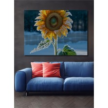 Buzlu Ayçiçeği Göz Kamaştıran Modern Sanat Ev/işyeri/ofis/salon Ahşap Dekoratif Kare Tablo