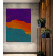 Dalgalı Modern Sanat Dekoratif Ahşap Dekoratif Ev/işyeri/ofis Kare Tablo