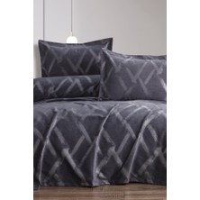 Nisan 3 Parça Çift Kişilik Pike Takımı 240X260 Antrasit