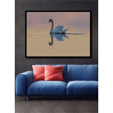 Çerçeve Görünümlü Pastel Rüya Kuğusu Dekoratif Ahşap Ev/işyeri/ofis Kare Tablo