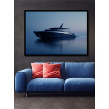 Çerçeve Görünümlü Lüks Yat Modern Sanat Dekoratif Ahşap Ev/işyeri/ofis Kare Tablo