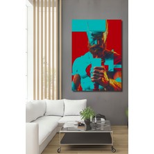 Thor Çekiçli Dijital Sanat Dekoratif Ahşap Ev/işyeri/ofis Kare Tablo