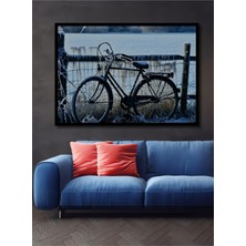 Çerçeve Görünümlü Buzlu Bisiklet Rüyası Dekoratif Ahşap Ev/işyeri/ofis Kare Tablo