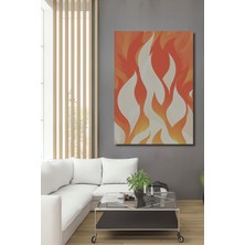 Ateş Dansı Yağlı Boya Görünümlü Dekoratif Ahşap Ev/işyeri/ofis Kare Tablo