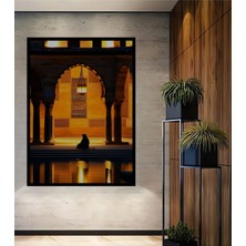 Çerçeve Görünümlü Huzurlu Meditasyon Dekoratif Ahşap Dekoratif Ev/işyeri/ofis Kare Tablo