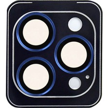 Urr iPhone 15 Pro Max Fan Series Ar Kamera Lens Koruyucu - Mavi
