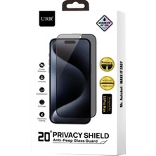 Urr iPhone 14 2.5d Hd 20º Privacy Cam Ekran Koruyucu - Siyah