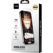 Urr Apple iPhone 15 Pro Max Rimless Entire Clear Cam Ekran Koruyucu - Şeffaf