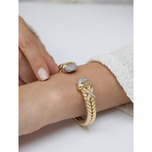 Zeyd Jewelry Royal Embrace 14 Ayar Altın Kelepçe