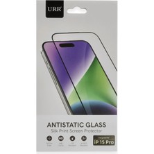 Urr iPhone 15 Pro 2.5d Antidust Hd Cam Ekran Koruyucu - Siyah