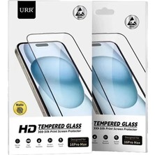 Urr iPhone 16E 2.5d Mat Antidust Hd Cam Ekran Koruyucu - Siyah