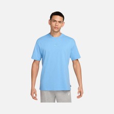 Nike Sportswear Premium Essentials Tee Erkek Mavi Bol Kesim Pamuklu T-Shirt DO7392-412