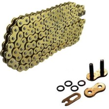 Kuba Superlight 125 cc Uyumlu Teker Zinciri Oringli Gold 428-136 Bakla Zincir Arasmoto