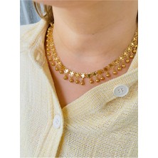 22 Ayar Altın Kaplama Çok Şık Kolye Garantili ve Kuyumcu Kalitesinde