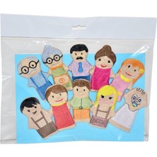 Nessiworld  AND-5087 T Insanlar Parmak Kukla Seti 10'lu