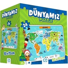 Nessiworld 5025 Ca Games, Dünyamız 24 Parça Puzzle / +3 Yaş