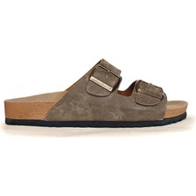 Pierre Cardin PC-7543 Erkek Çift Toka Terlik Vizon