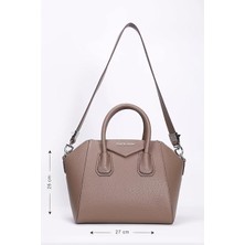 Monalisa Home Maire Claire Lüks Figürlü Bölmeli Kahverengi  Çanta