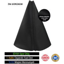 Tata Indica Siyah Deri Özel Yeni Tasarım Siyah Spor Dikiş Vites Körüğü Mixgiftz