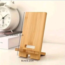 1 Adet Bambu Masaüstü Telefon Standı- Tüm Telefonlar Için , Masaüstü Telefon Tutucu