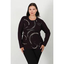 Lanze Baskılı Penye Bluz 101