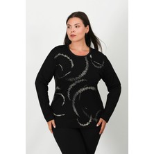 Lanze Baskılı Penye Bluz 101