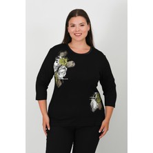 Truvakar Kol Baskılı Penye Bluz 1036