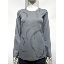 Lanze Baskılı Penye Bluz 101