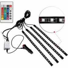Uzaktan Kumandalı 18 Ledli Sese Duyarlı Araç Içi Neon LED Aydınlatma ( R60 )