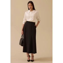 Scl Cepli Midi Kloş Etek 10002521611003 Siyah