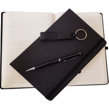 Defter Kalem ve Anahtarlık Seti Siyah