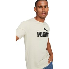 Puma  Ess Relaxed No. 1 Logo Tee Beyaz Erkek T-Shirt 689153-87