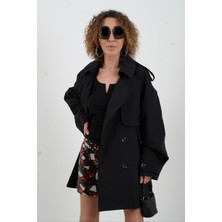 Siyah Uzun Kol Damla Yaka Bluz