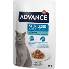 Advance Morina Balıklı Pouch Kısırlaştırılmış Yetişkin Kedi Maması 85 gr