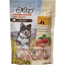 O Dog Kuzu Eti Parçacıklı Sargılı Köpek Ödül Maması 100 gr