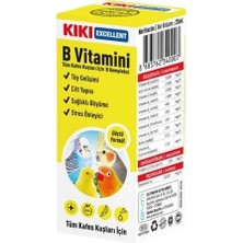 Kiki Excellent Kuşlar Için B Vitamini Sıvı Damla 25 ml