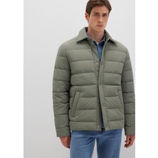 Mavi Yeşil Şişme Mont 0110599-85485