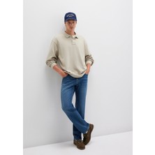 Mavi Lisbon Classic Denim Puslu Vintage Koyu Mavi Jean Pantolon 0010039-90818