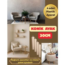 Ham- Konik Ayak -Sehpa Baza Koltuk Masa Ayakları 12CM-15CM-20CM-25CM-30CM-35CM