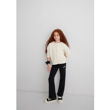 Mavi İspanyol Paça Siyah İnterlok Eşofman Altı 7010035-900