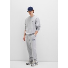 Mavi Mavi Logo Baskılı Gri Eşofman Altı 0010207-80018